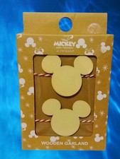 NEU Disney Mickey Mouse & Friends Holz Weihnachtsgirlande Primark Weihnachtsdeko
