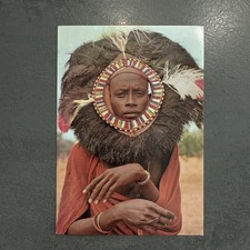 Postkarte Massai Krieger