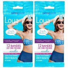 Kaltwachsstreifen wax strips Achselhöhlen Enthaarung Haarentfernung 12 Strips 2x