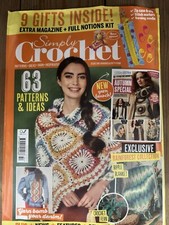 Simply Crochet Magazine #154 2024. Patterns &Ideas +Extra mag &Full Notions Kit