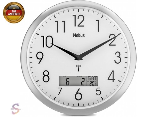 Analoge funk wanduhr 29cm - analoge, funk-wanduhr