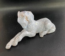 Jugendstil Keramik Majolika Figur Pferd Fohlen Signiert