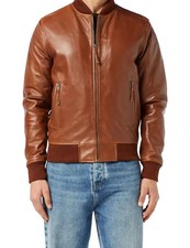 Herren hellbraun bomber - herren,