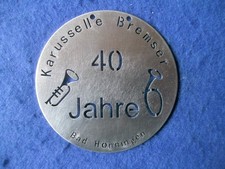 Karusselle Bremser Bad Hönningen 40 Jahre Plakette/Karnevalsorden