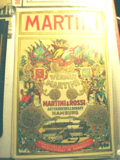 Vorkrieg Martini & Rossi AG Flaschenetikett in Farbe und Golddruck 