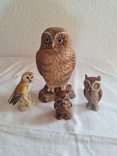4 x  Goebel Eule Porzellan