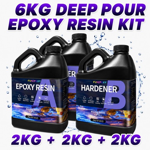 Klar epoxidharz kit - 6, 2:1
