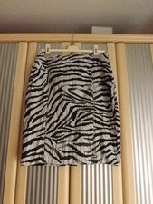 BIBA;ROK;MINIROCK;SCHWARZ/WEIß;ZEBRA MUSTER;GR.38;NEU;TOLL!!!