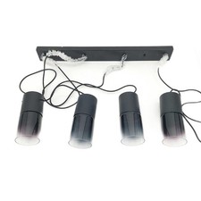 Trio Leuchten Pendelleuchte Schwarz matt Glas rauchfarbig 310600432 Design-Lampe