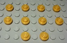Lego Plate Round 1x1 Gold 10