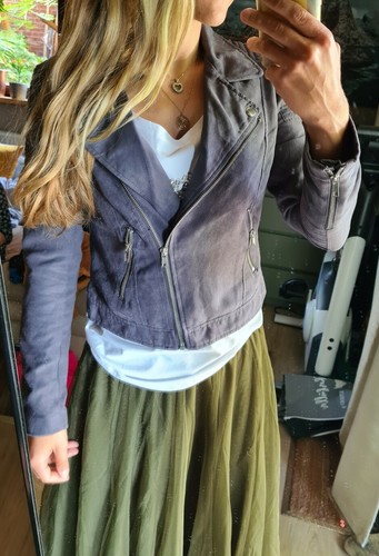 Biker jacke übergang - h,