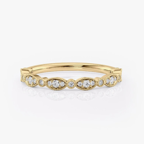 Gelbgold verlobungsring - 18,