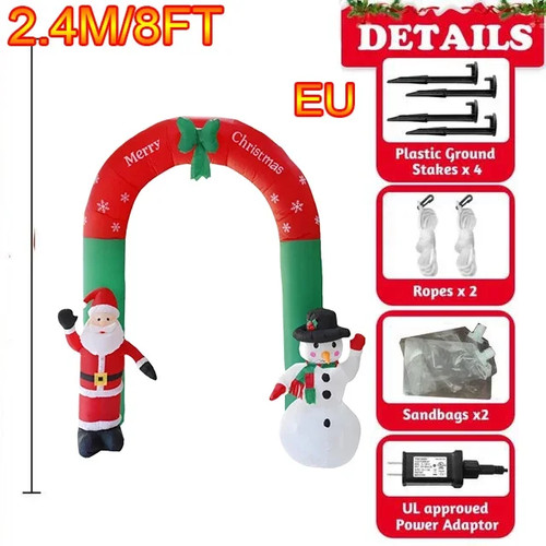 Aufblasbarer weihnachtsbogen - aufblasbarer,