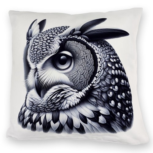 Schwarze eule kuschelkissen - schwarze,