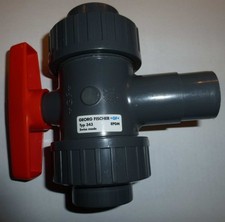 Georg Fischer 3-Wege-Kugelhahn Typ 343 d32 DN25 1"