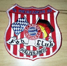 F.C Bayern Fanclub Aufnäher  !! PFÄLZER JUNGS RHEINZABERN 1989 !!