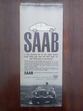 Saab 96, motoring history, Werbung advert pubblicità Reklame, 1963