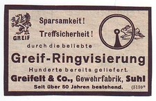 Alte Werbeanzeige