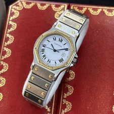 Cartier Santos Octagon 2966 Großes Modell Automatik Stahl/Gold FULLSET