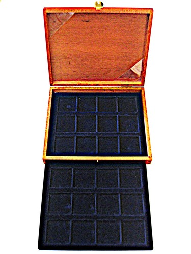 Holz münzbox mit 2 - ,