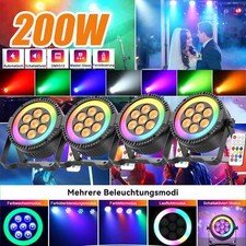 200W RGBW 56LED Bühnenlicht Par Can DMX DJ Lichteffekte Party Disco Scheinwerfer