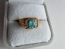 Paraiba Turmalin Goldring 750er Gelbgold Schmuck Gold 