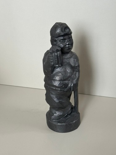 Figur aus steinkohle bergmann - steinkohle:,