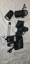 Hanimex Objektive mit Tasche Und Blitzlampen.