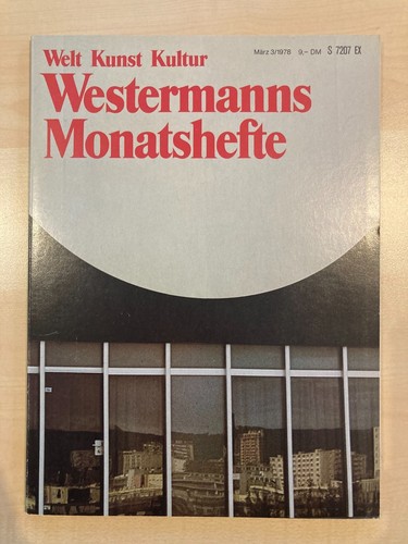Westermanns monatshefte welt - monatshefte,