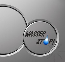 Car sticker water saving flush