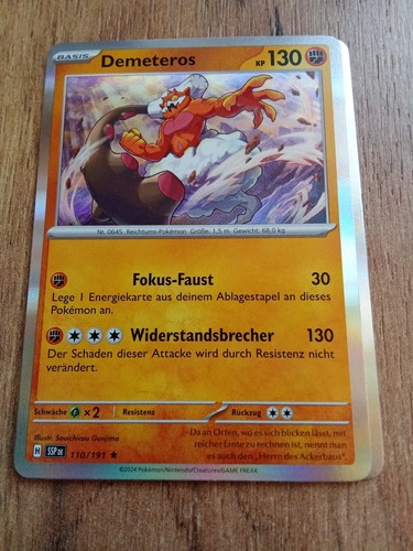 Pokemon holo karte demeteros - holo,