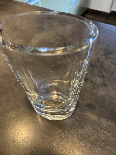 Schwere klare vase oval glas - klare,