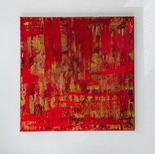 Abstraktes Acryl Spachtelbild