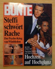 ★ Titel-Story Hochzeit David Bowie & Iman, Zeitschrift BUNTE 1992