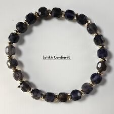 Armband IOLITH CORDIERIT Naturstein Edelstein IOLITH CORDIERIT elastisch 6 mm