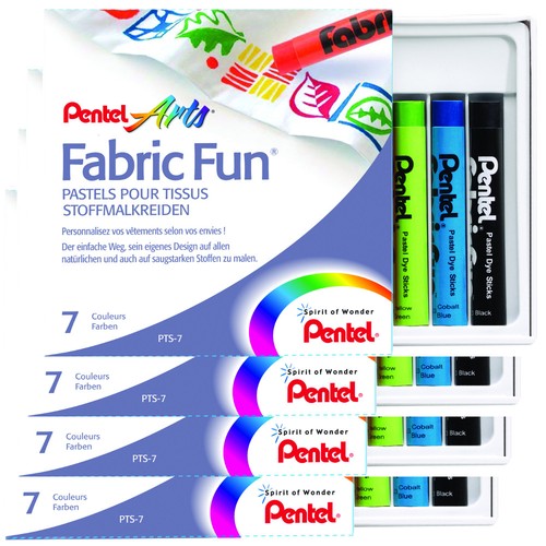 Pentel stoffmalkreide 7 - pentel,