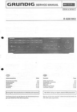 Grundig Original Service Manual für  R 4200 MKII