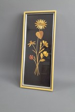 DDR Strohbild Blumen florales