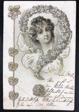 AK  -  Jugendstil Postkarte -