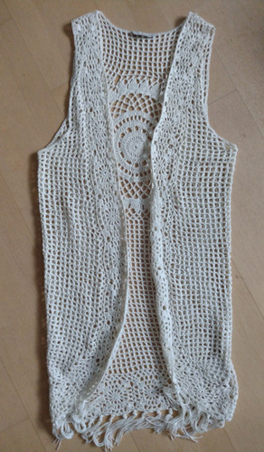 Strickweste boho stil - strickweste, gr