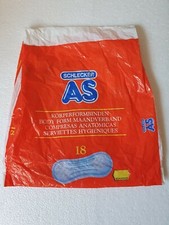alte Verpackung, Plastiktüte: SCHLECKER, Slipeinlagen, Drogerie- Sammler RARiTÄT