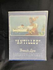 “Antilles” French Line Compagnie Generale Transatlantique Broschüre 