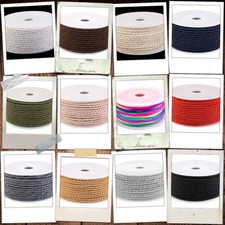 2 Meter Kordelschnur ø 3 mm Farbwahl Schnur Baumwolle Kordel Deko Geschenk 
