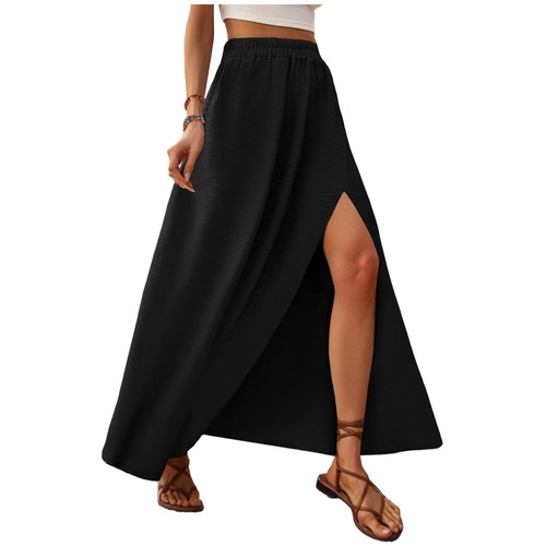 Damen maxirock sommer schlitz - maxirock,
