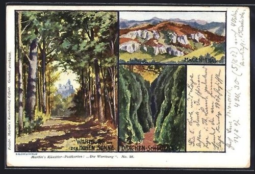 Künstler eisenach - künstler-ak,