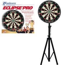 Darts Reiseständer Stativ Board Halter + Einhorn Eclipse Pro 1 PDC Dartboard