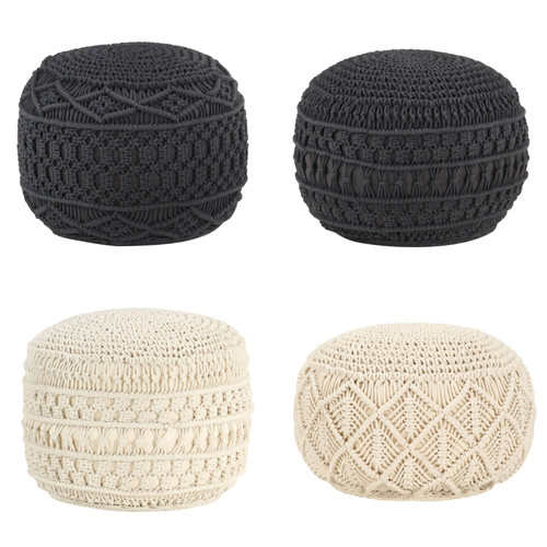 Sitzpouf sitzpuff strickhocker - sitzpouf,