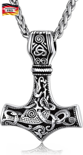 Wikinger halskette mit thors - wikinger,
