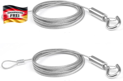Edelstahlseil 5mm last - 2m, 1,5mm