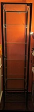 TOP IKEA Vitrine - KLINGSBO- , Metall schwarz/Klarglas, 45x180 cm